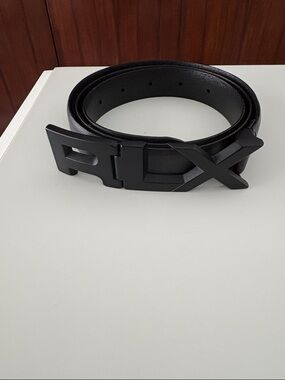 RLX Ralph Lauren Golf Black Leather Men's Belt with Matte Buckle Sz 36 NWOT